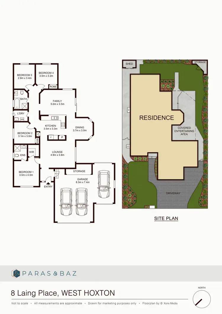 Floorplan of Homely house listing, 8 Laing Place, West Hoxton NSW 2171
