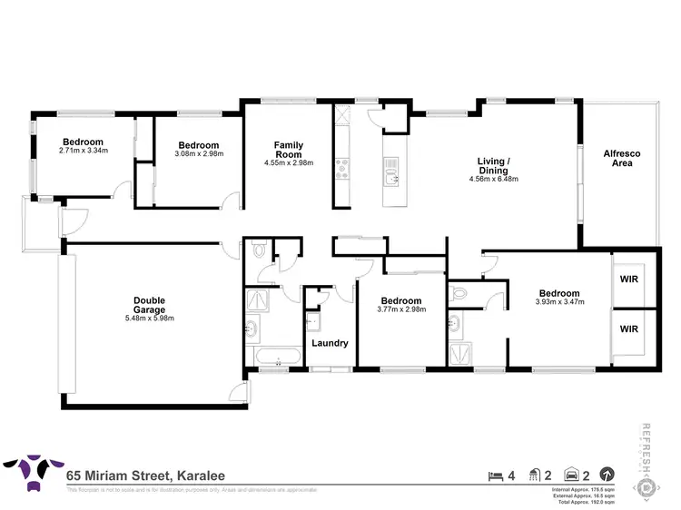 Floorplan of Homely house listing, 65 Miriam Street, Karalee QLD 4306