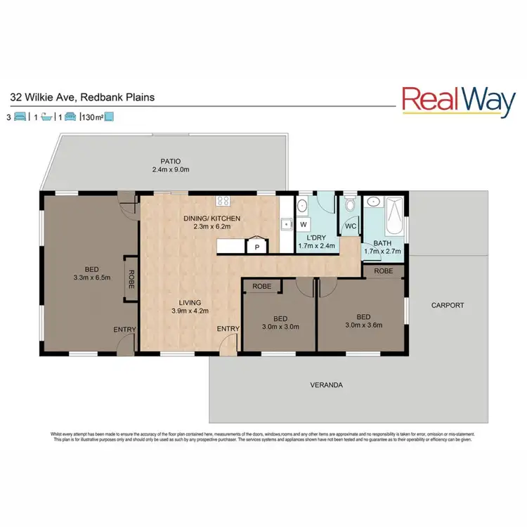 Floorplan of Homely house listing, 32 Wilkie Avenue, Redbank Plains QLD 4301