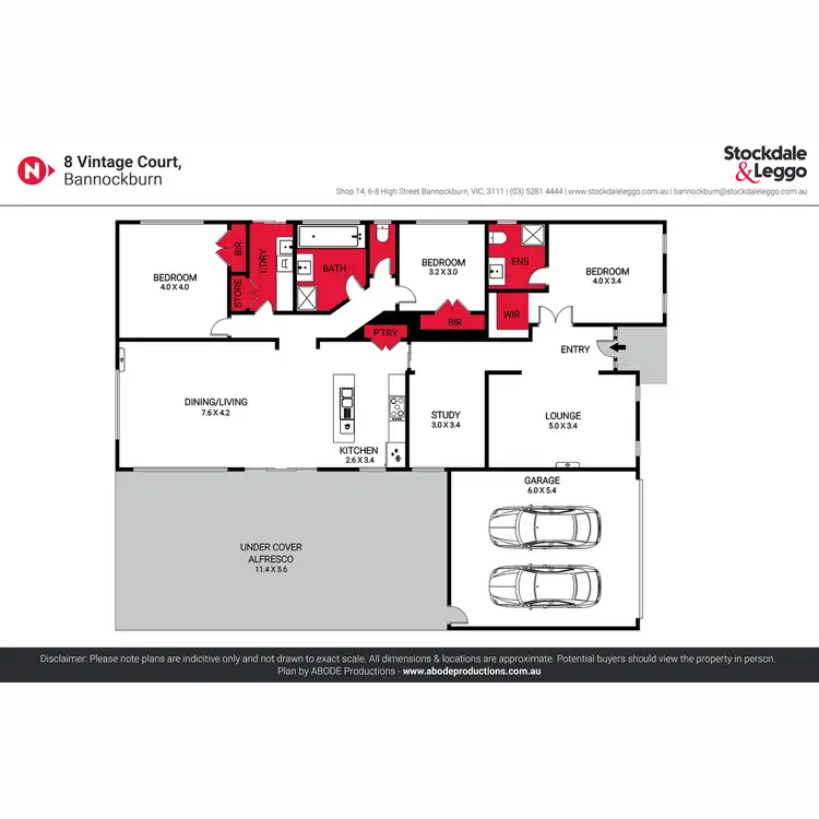 Floorplan of Homely house listing, 8 Vintage Court, Bannockburn VIC 3331