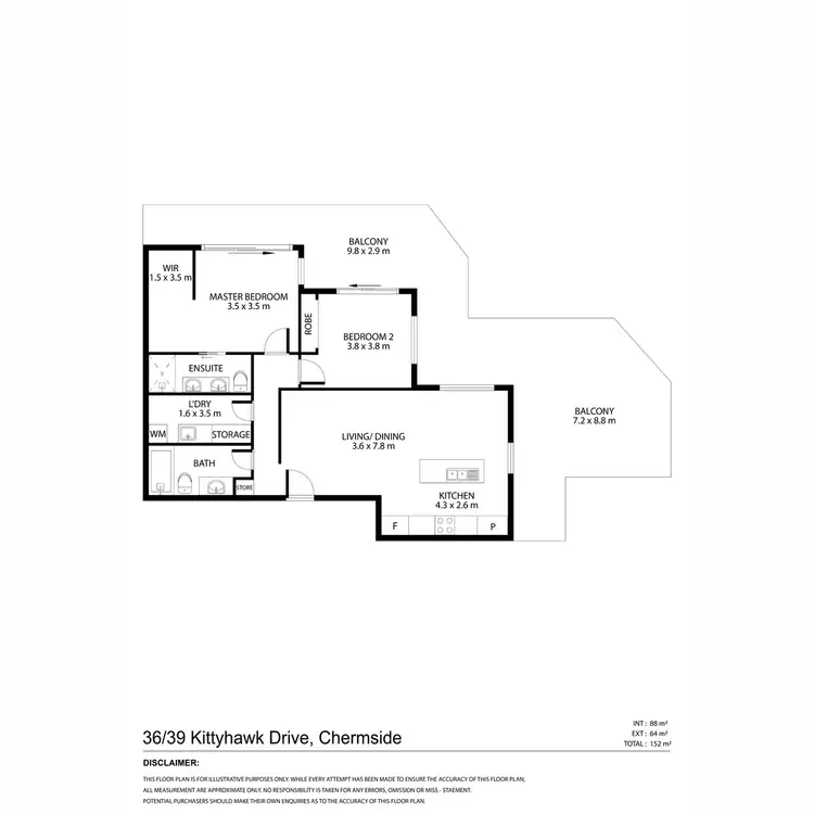 Floorplan of Homely apartment listing, 36/69 Kittyhawk Drive, Chermside QLD 4032
