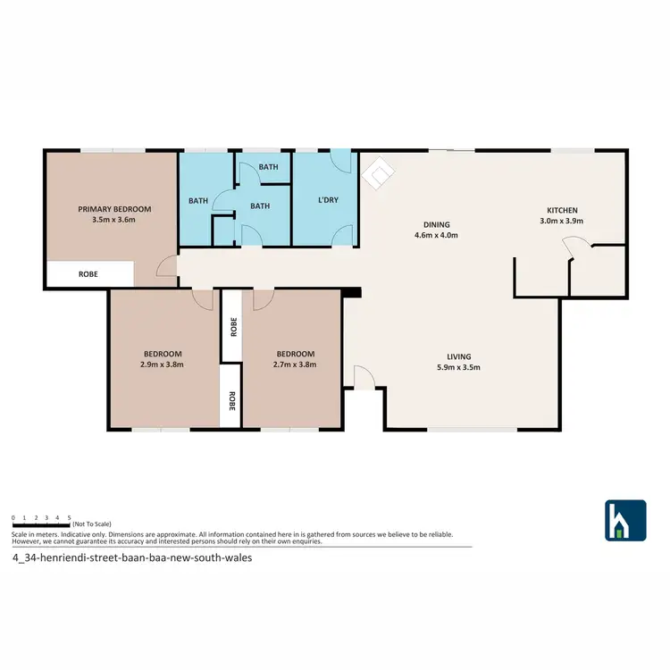 Floorplan of Homely house listing, 34 Henriendi Street, Baan Baa NSW 2390