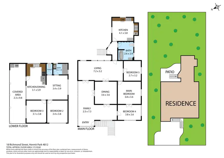 Floorplan of Homely house listing, 18 Richmond Street, Hermit Park QLD 4812