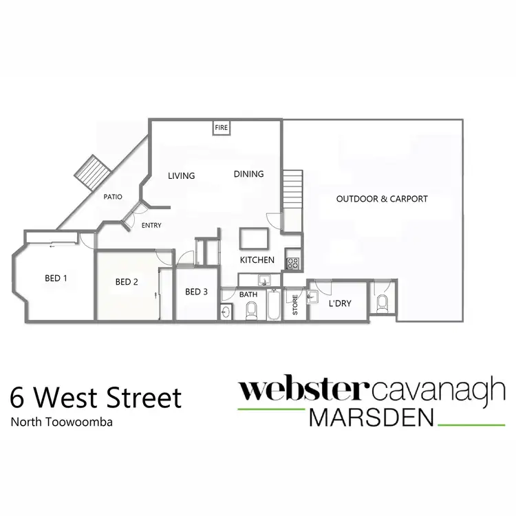 Floorplan of Homely house listing, 6 West Street, North Toowoomba QLD 4350