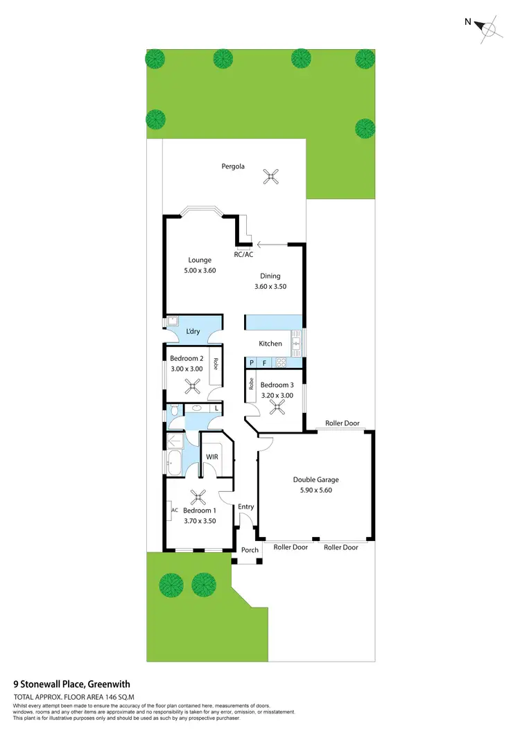 Floorplan of Homely house listing, 9 Stonewall Place, Greenwith SA 5125
