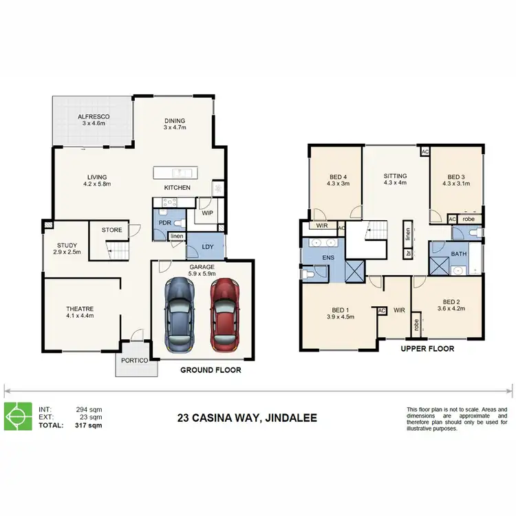 Floorplan of Homely house listing, 23 Casina Way, Jindalee WA 6036