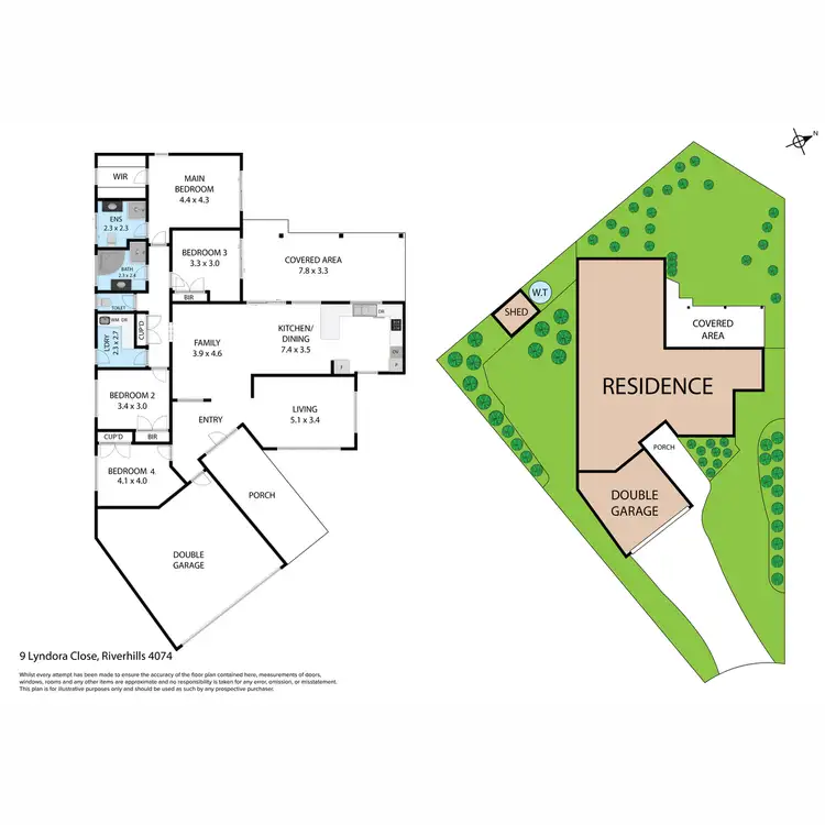 Floorplan of Homely house listing, 9 Lyndora Close, Riverhills QLD 4074