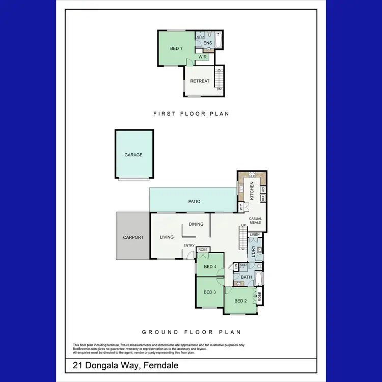 Floorplan of Homely house listing, 21 Dongala Way, Ferndale WA 6148