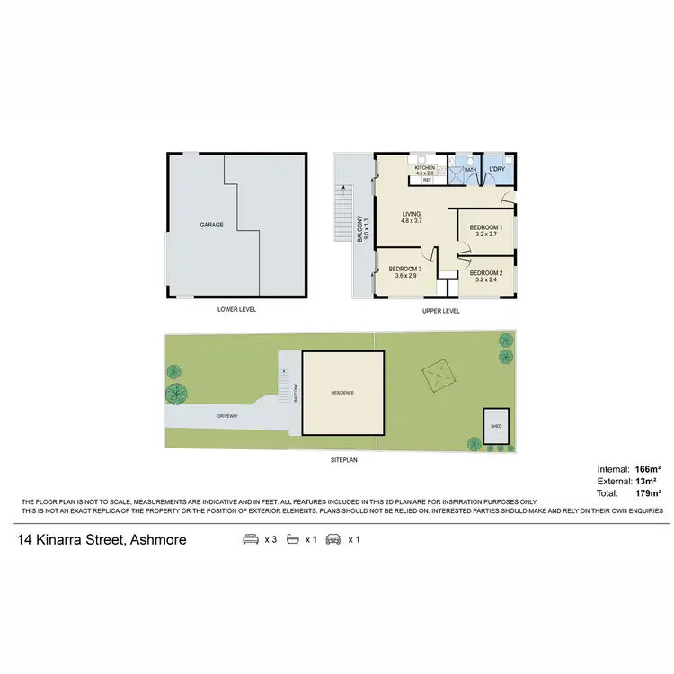 Floorplan of Homely house listing, 14 Kinarra Street, Ashmore QLD 4214