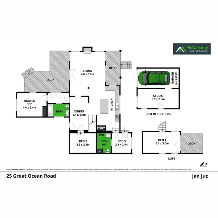 Floorplan of Homely house listing, 25 Great Ocean Road, Jan Juc VIC 3228