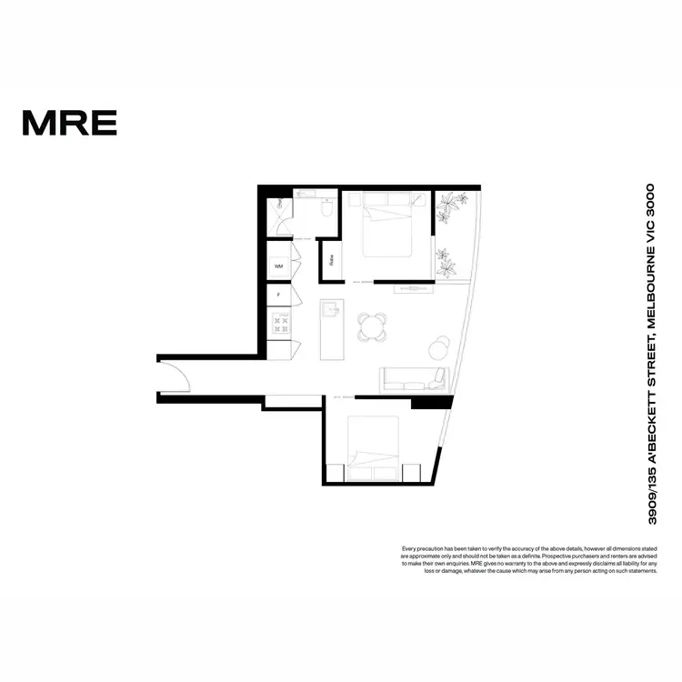 Floorplan of Homely apartment listing, 3909/135 A'Beckett Street, Melbourne VIC 3000