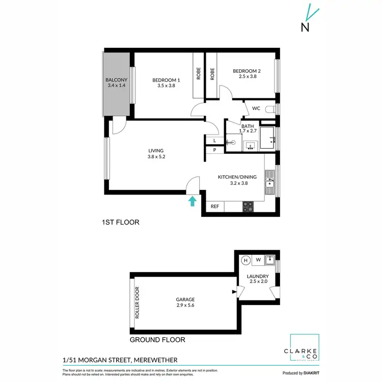 Floorplan of Homely unit listing, 1/51 Morgan Street, Merewether NSW 2291