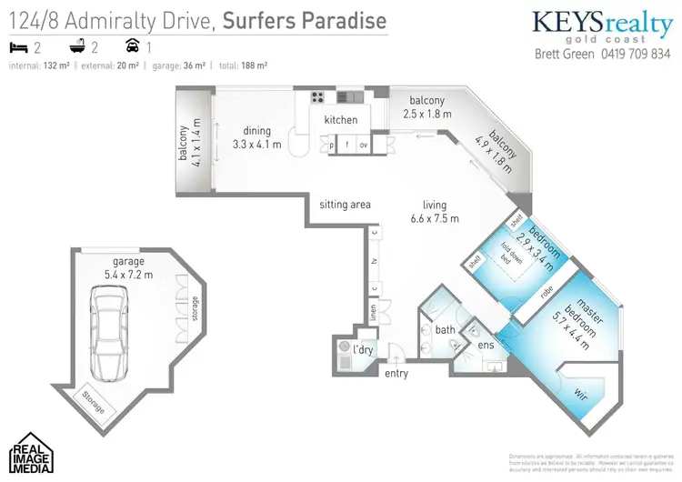 Floorplan of Homely apartment listing, 124/8 Admiralty Drive, Paradise Waters QLD 4217
