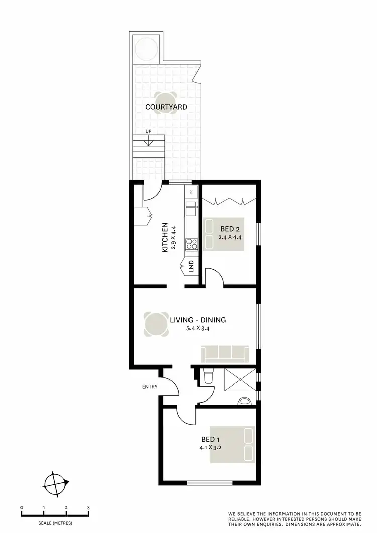 Floorplan of Homely apartment listing, 1/5 Henry Street, Queens Park NSW 2022