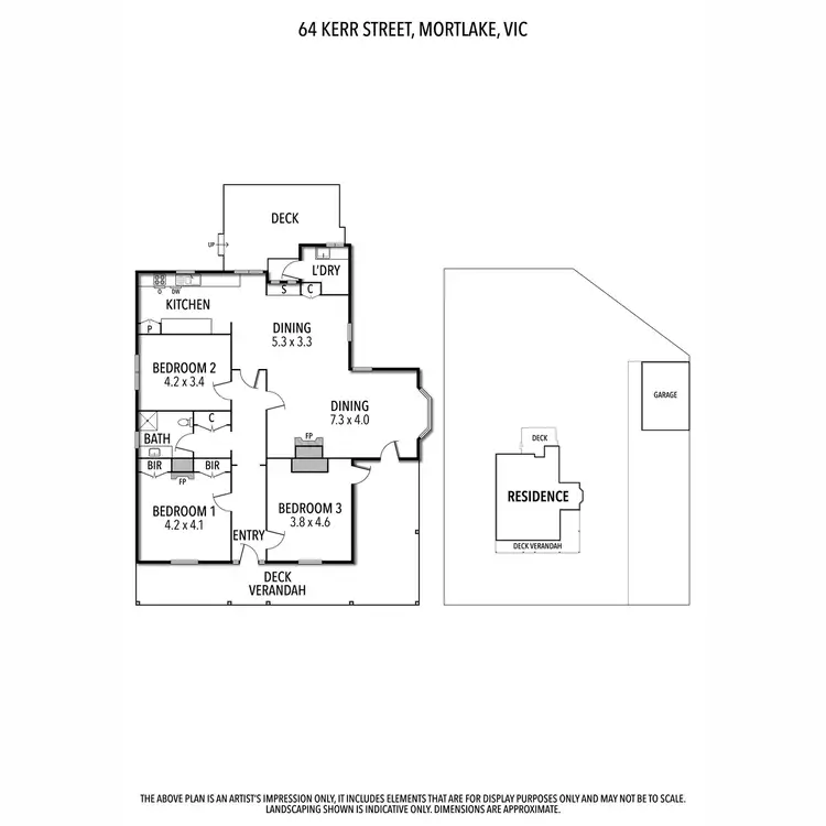 Floorplan of Homely house listing, 64 Kerr Street, Mortlake VIC 3272