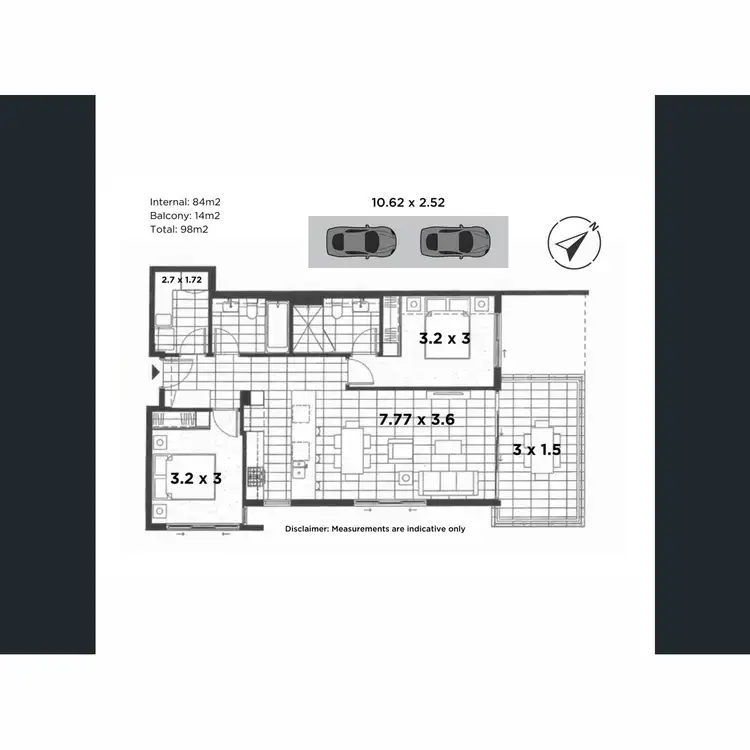 Floorplan of Homely apartment listing, 11003/16 Edmondstone Street, South Brisbane QLD 4101