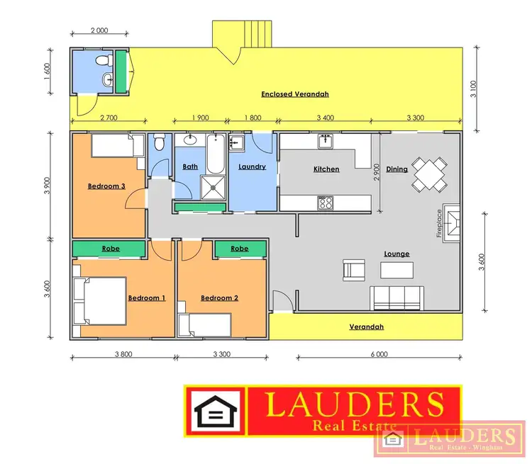 Floorplan of Homely house listing, 10 Tyrone Street, Wingham NSW 2429