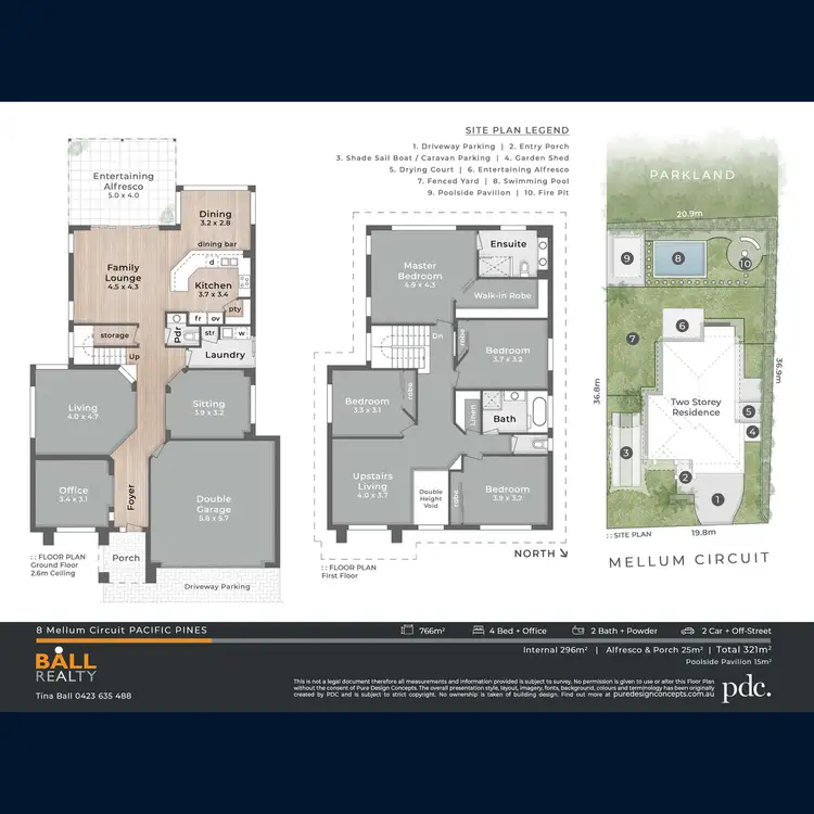 Floorplan of Homely house listing, 8 Mellum Circuit, Pacific Pines QLD 4211