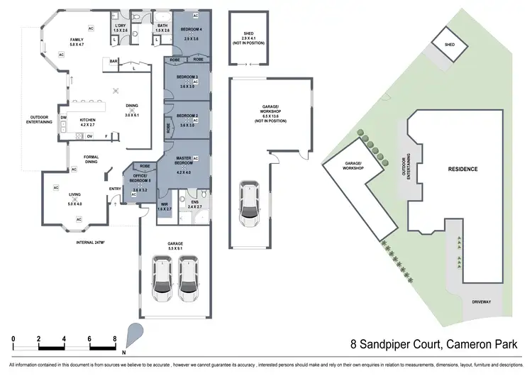 Floorplan of Homely house listing, 8 Sandpiper Court, Cameron Park NSW 2285