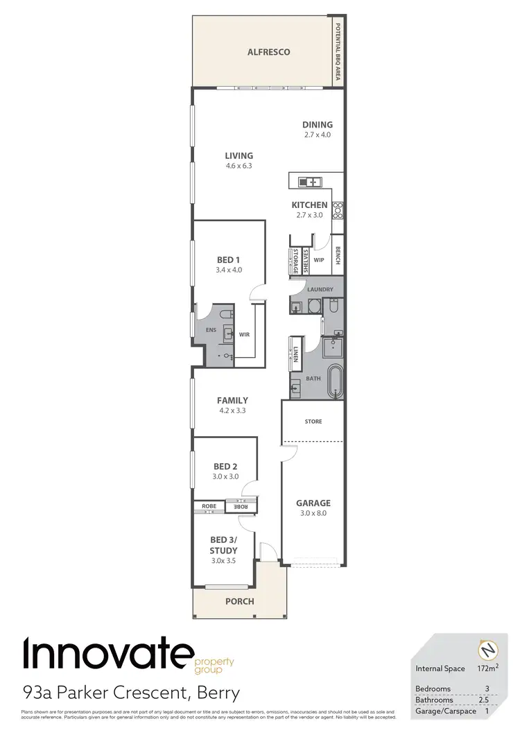 Floorplan of Homely villa listing, 93a Parker Crescent, Berry NSW 2535
