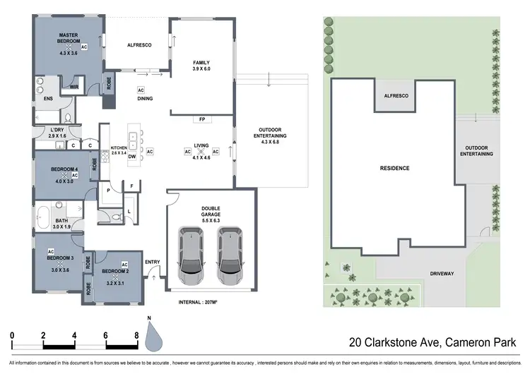 Floorplan of Homely house listing, 20 Clarkstone Avenue, Cameron Park NSW 2285