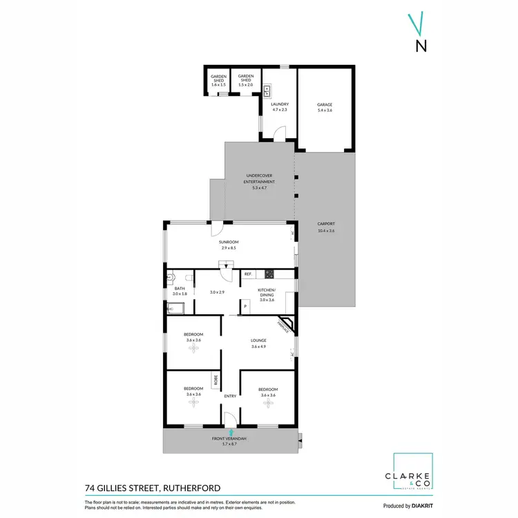 Floorplan of Homely house listing, 74 Gillies Street, Rutherford NSW 2320