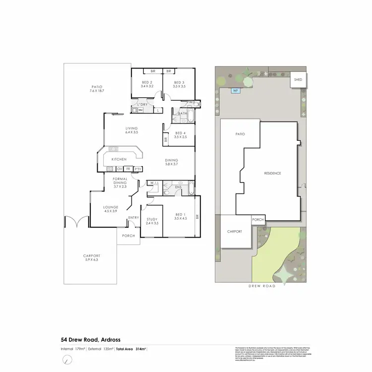 Floorplan of Homely house listing, 54 Drew Road, Ardross WA 6153