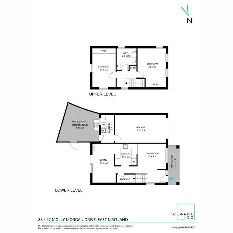 Floorplan of Homely townhouse listing, 33/22 Molly Morgan Drive, East Maitland NSW 2323