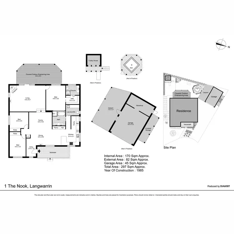 Floorplan of Homely house listing, 1 The Nook, Langwarrin VIC 3910