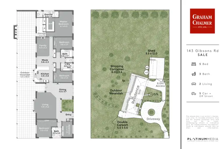 Floorplan of Homely rural property listing, 143 Gibsons Road, Sale VIC 3850