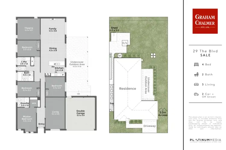 Floorplan of Homely house listing, 29 The Boulevard, Sale VIC 3850