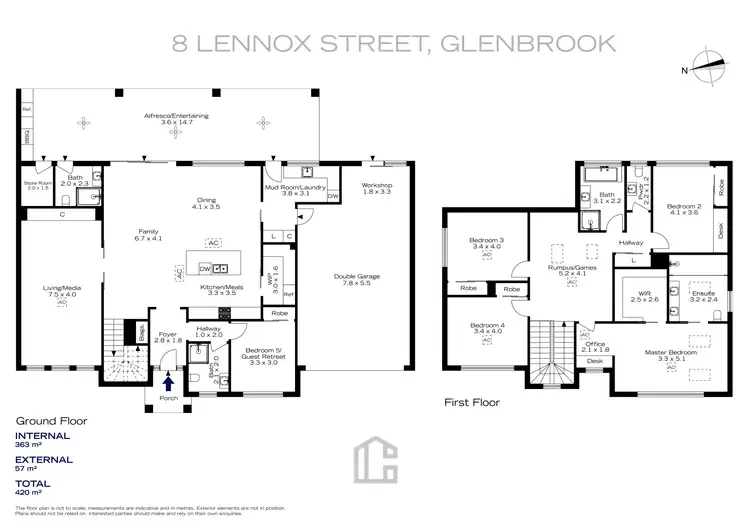 Floorplan of Homely house listing, 8 Lennox Street, Glenbrook NSW 2773