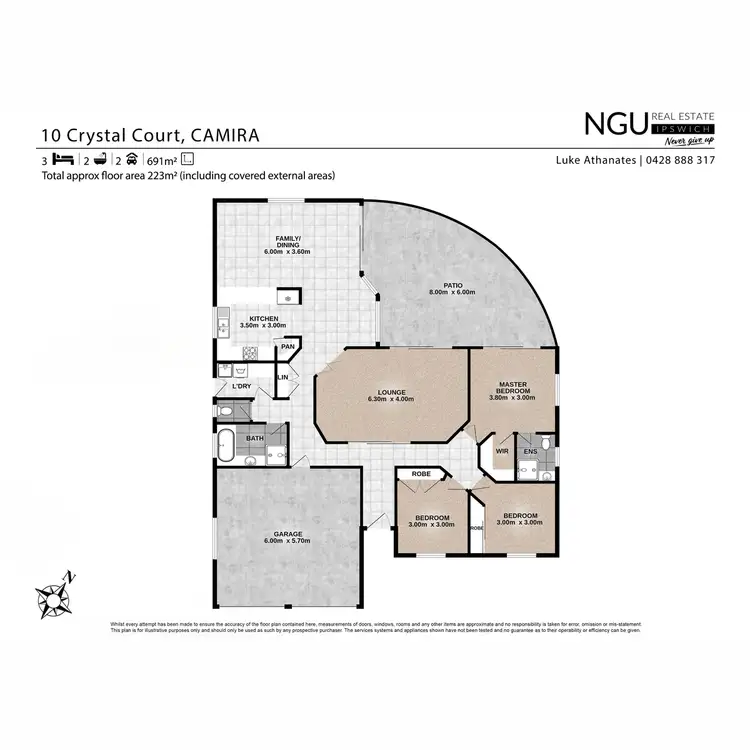 Floorplan of Homely house listing, 10 Crystal Court, Camira QLD 4300
