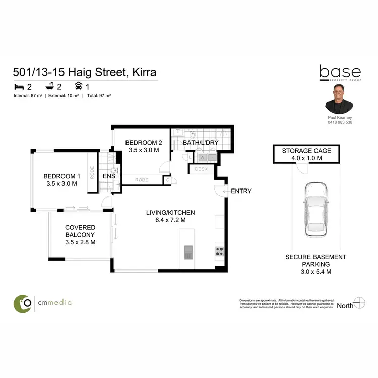 Floorplan of Homely apartment listing, 501/13-15 Haig Street, Coolangatta QLD 4225