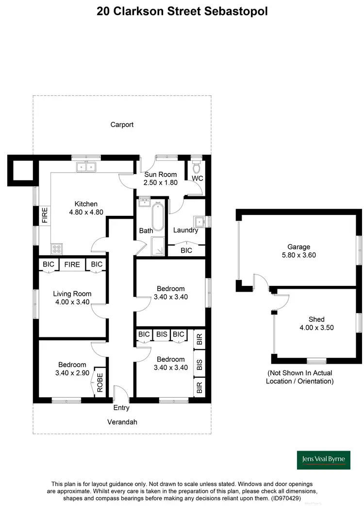 Floorplan of Homely house listing, 20 Clarkson Street, Sebastopol VIC 3356