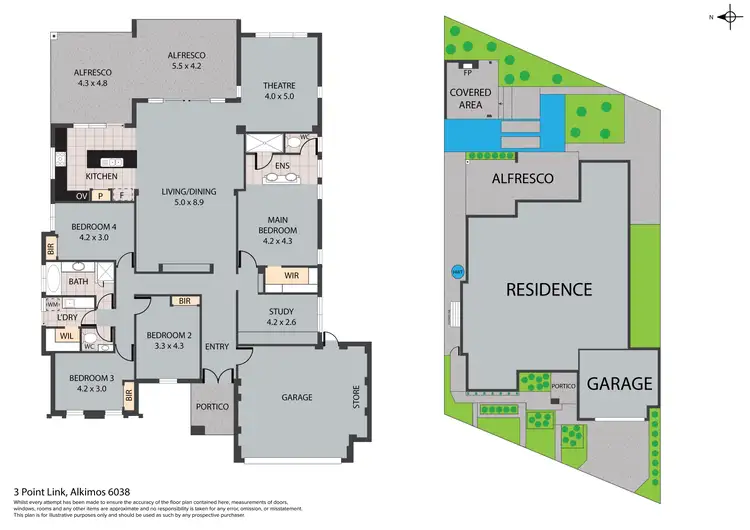 Floorplan of Homely house listing, 3 Point Link, Alkimos WA 6038