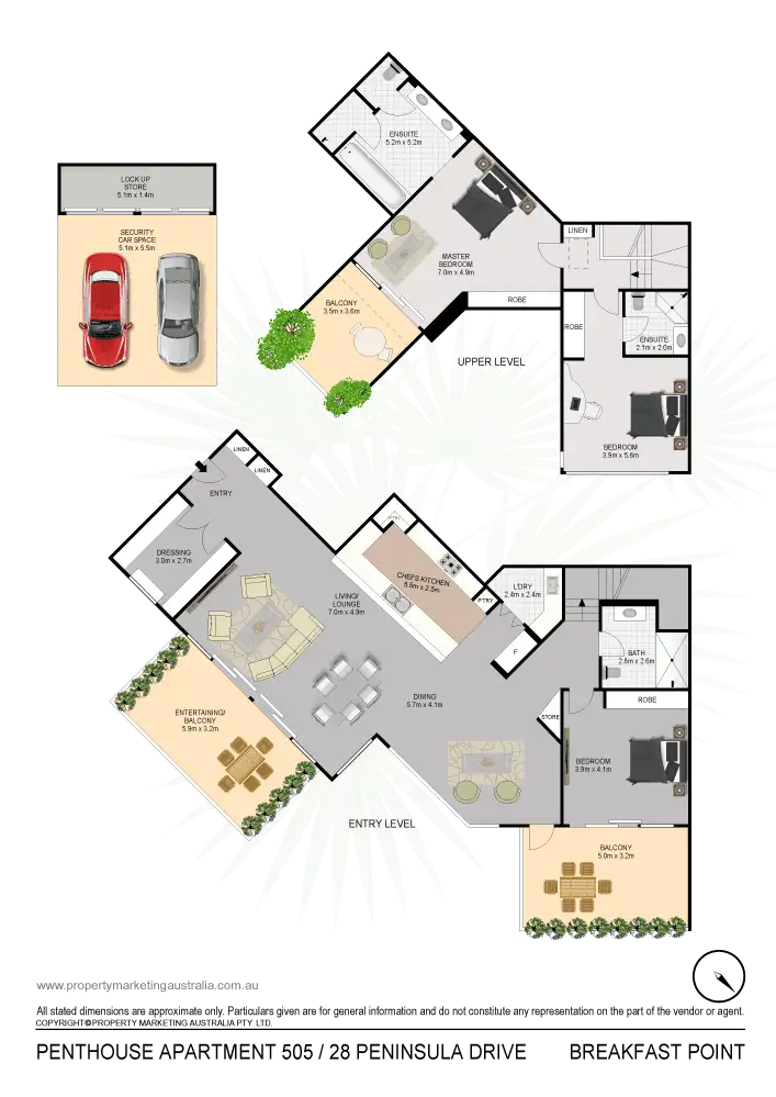 Floorplan of Homely apartment listing, 505/28 Peninsula Drive, Breakfast Point NSW 2137