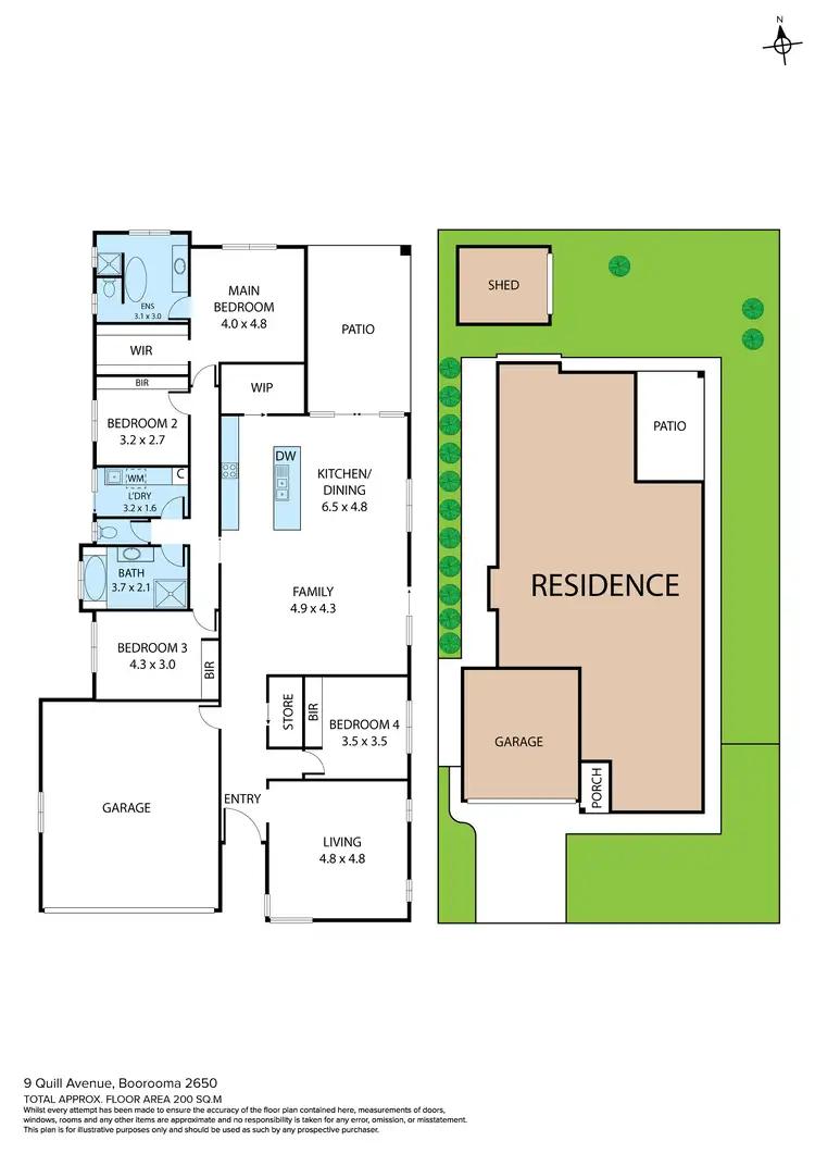 Floorplan of Homely house listing, 9 Quill Avenue, Boorooma NSW 2650