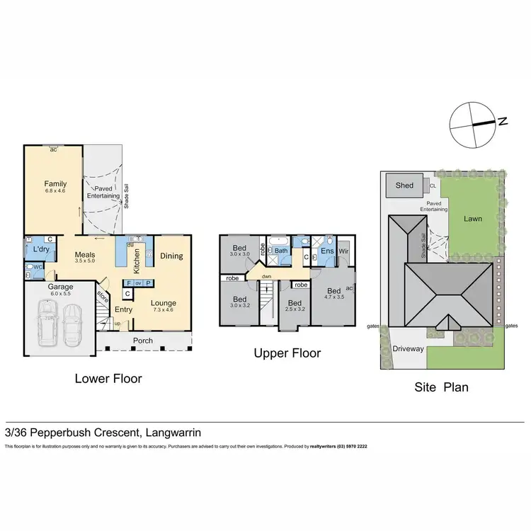 Floorplan of Homely house listing, 3/36 Pepperbush Crescent, Langwarrin VIC 3910