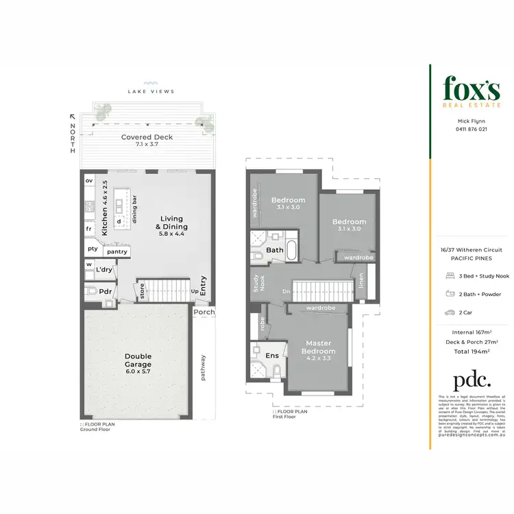 Floorplan of Homely townhouse listing, 16/37 Witheren Circuit, Pacific Pines QLD 4211