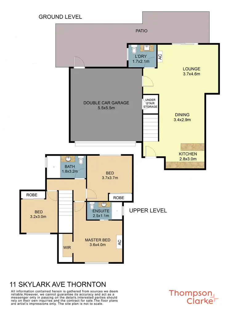 Floorplan of Homely townhouse listing, 11 Skylark Avenue, Thornton NSW 2322