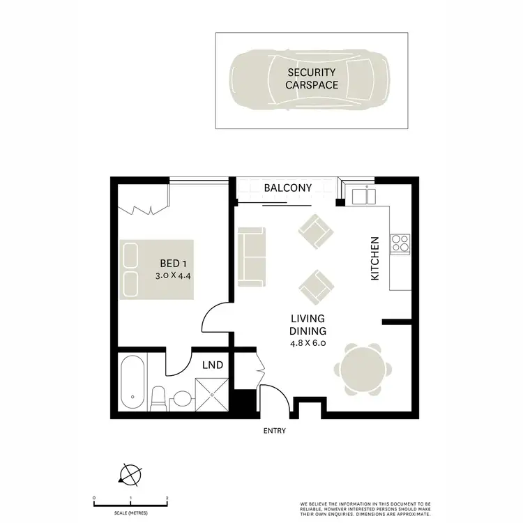 Floorplan of Homely apartment listing, 1c/4 Hampden Street, Paddington NSW 2021