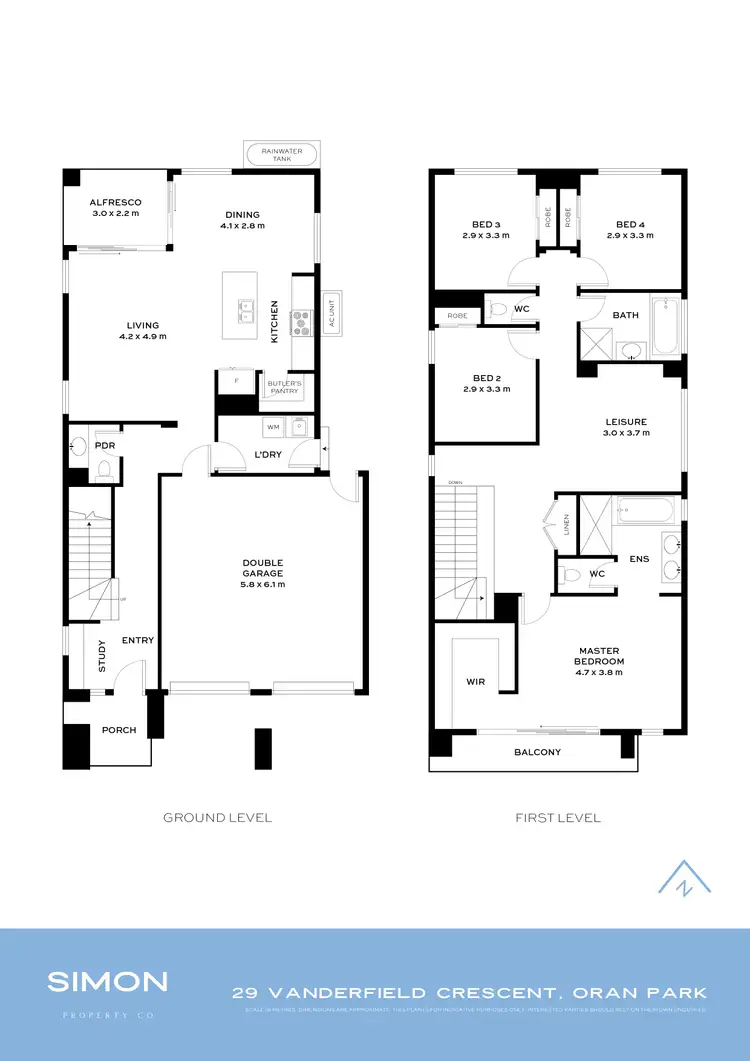 Floorplan of Homely house listing, 29 Vanderfield Crescent, Oran Park NSW 2570