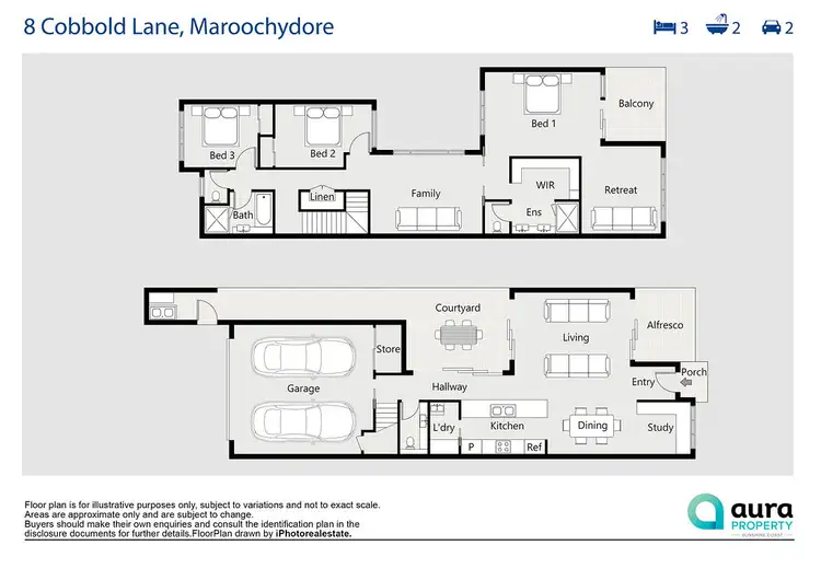 Floorplan of Homely house listing, 8 Cobbold Lane, Maroochydore QLD 4558
