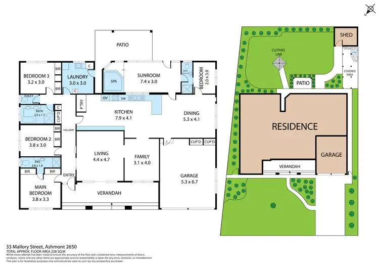 Floorplan of Homely house listing, 33 Mallory Street, Ashmont NSW 2650