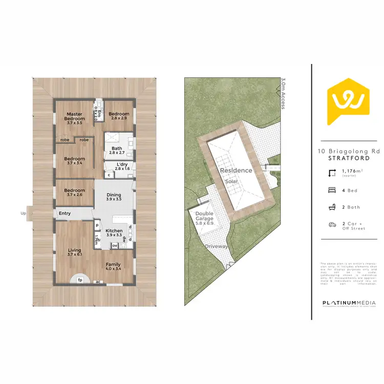 Floorplan of Homely house listing, 10 Briagolong Road, Stratford VIC 3862