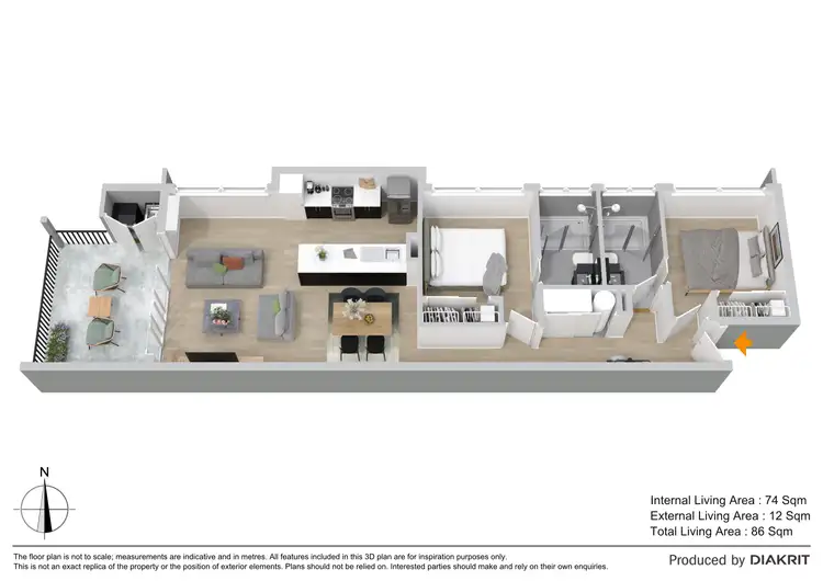 Floorplan of Homely unit listing, 9/26 Gallagher Terrace, Kedron QLD 4031