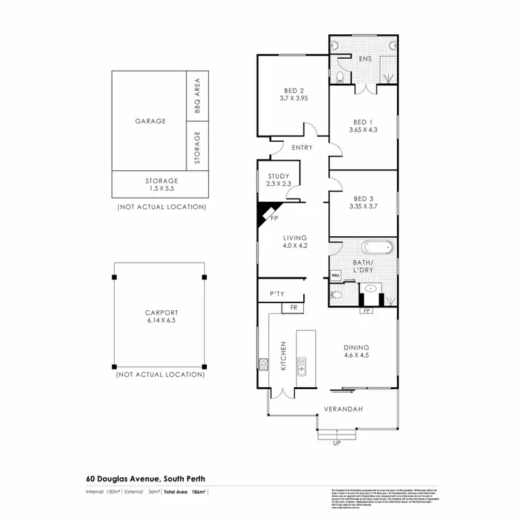 Floorplan of Homely house listing, 60 Douglas Avenue, South Perth WA 6151