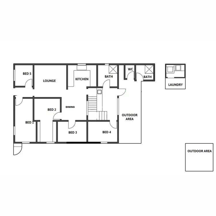 Floorplan of Homely house listing, 87 George Street, Bundaberg Central QLD 4670