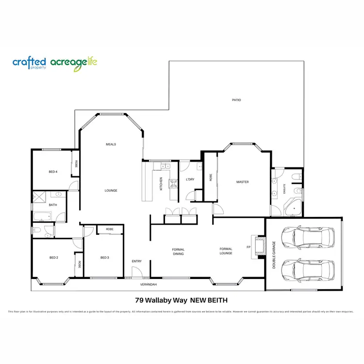 Floorplan of Homely rural property listing, 79 Wallaby Way, New Beith QLD 4124